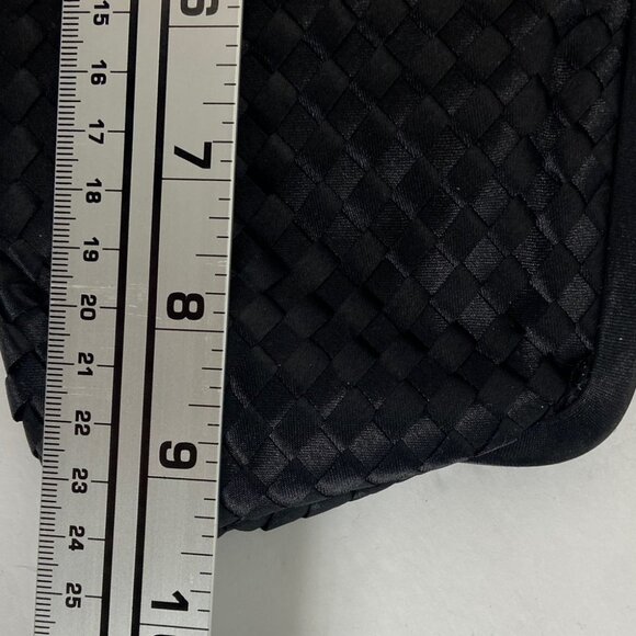 JESSICA McClintock Gunne Sax Vintage Black Clutch‎ Purse Handbag Jewel Closure - Picture 11 of 12